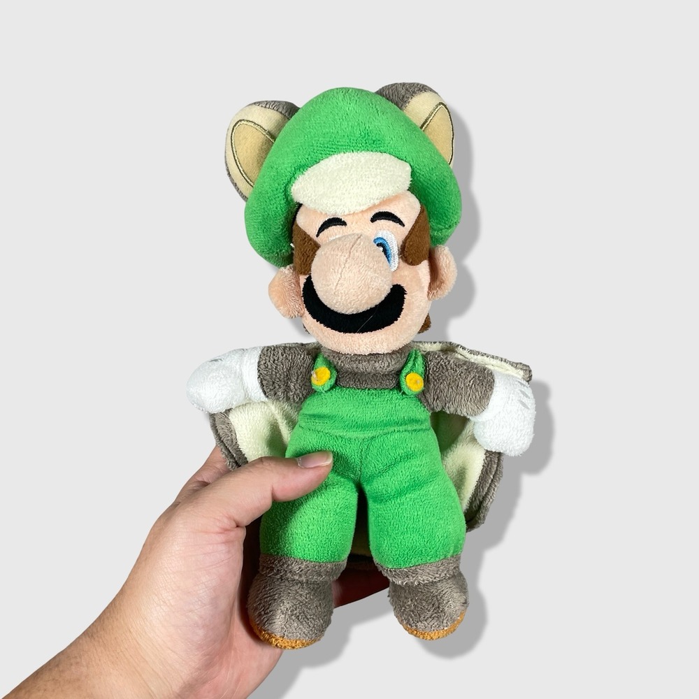 Nintendo Flying Squirrel Luigi Plush Kids Green Tanooki Super Mario Bros Uā
